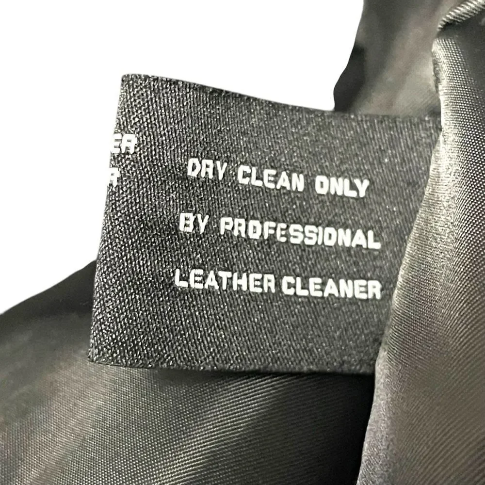 AVANTI Women’s Black Leather Blazer L